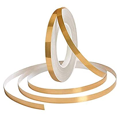 JEMPLY JEMPLY Single Sided Home Tile Sticker Mildewproof Gap sealing tape waterproof gold tiles tape for floor tile wall dcor self Adhesive decorative tile sticker Gold 1 CM 