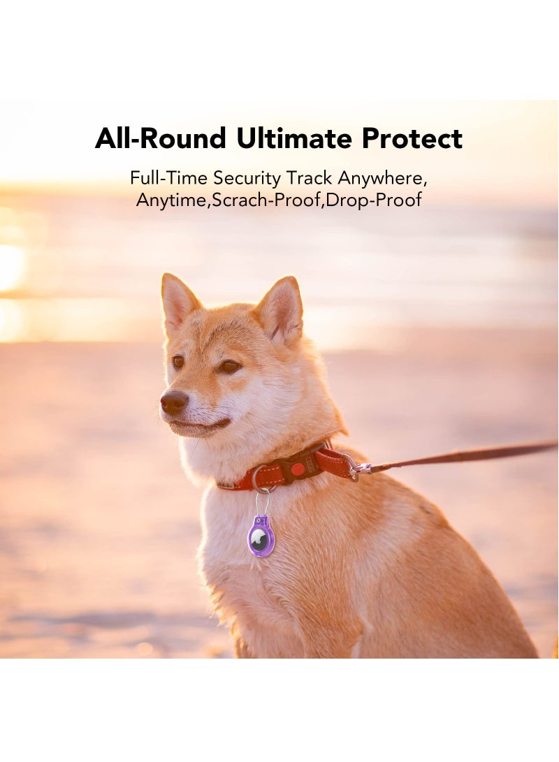 Suitable for Apple AirTag Holder Secure Lock Keychain, AirTag Case Transparent Protective Cover, Air Tag Luggage Tracker Accessories, Pet Dog Collar Device, Comes with 2 Unlocking Wrenches - Image 4