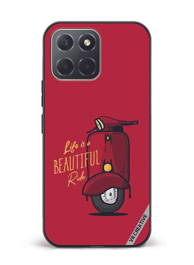 VR CREATIVE Protective Case Cover For Honor X6 Life Is A Beautiful Ride Design Multicolour - Image 1