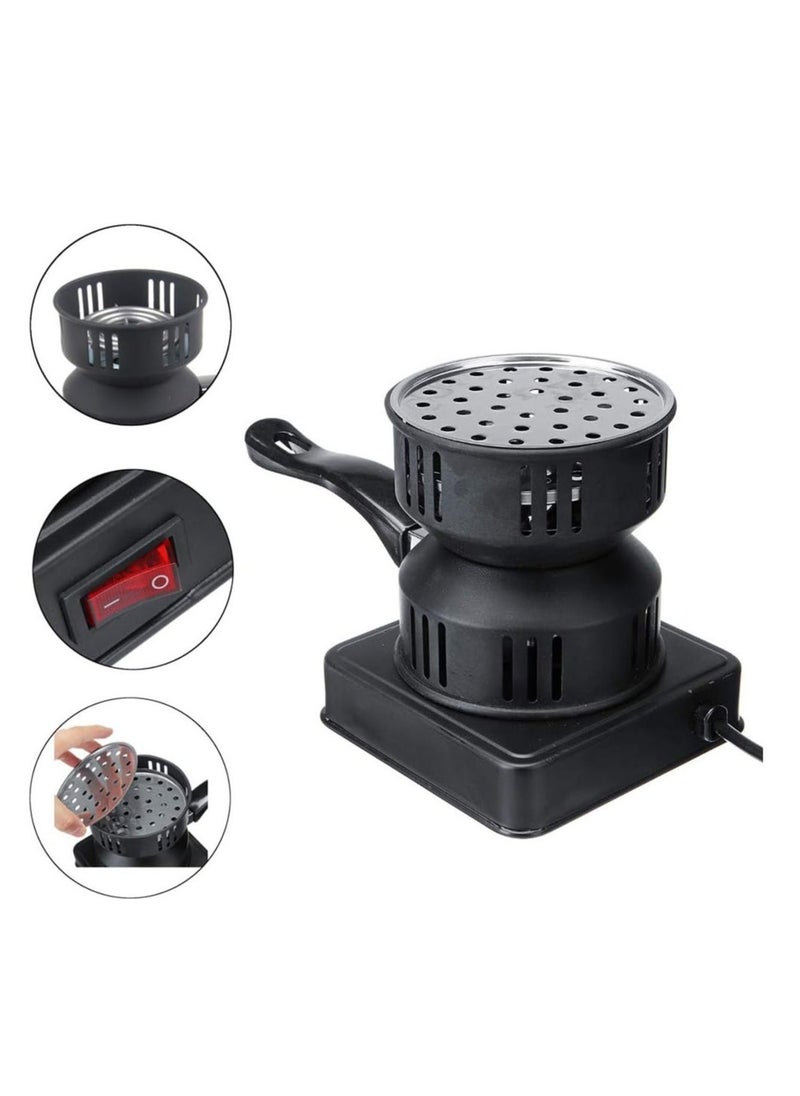 JAJEEK Multifunction Electric Charcoal Starter | Fire Burner Stove for Hookah, BBQ, and More | Porcelain Coating with Removable Handle | Efficient Coal Burner for Quick Ignition - Ideal for Hookah, Grilling, and Outdoor Fires  - Image 5