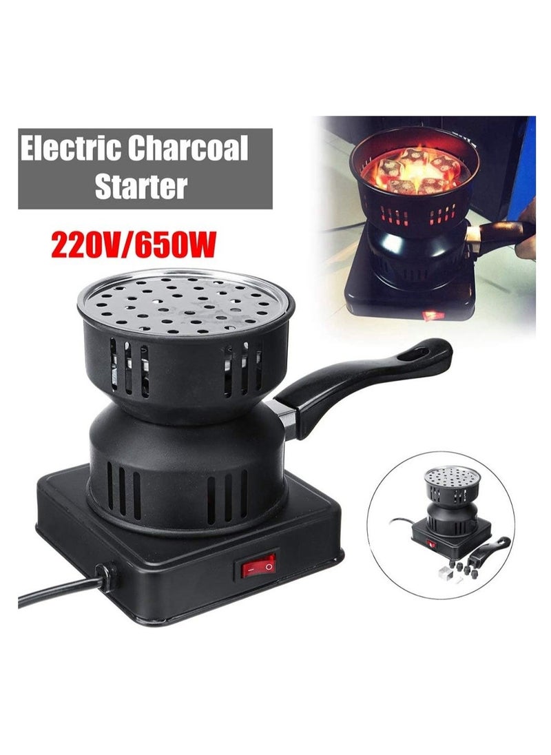 JAJEEK Multifunction Electric Charcoal Starter | Fire Burner Stove for Hookah, BBQ, and More | Porcelain Coating with Removable Handle | Efficient Coal Burner for Quick Ignition - Ideal for Hookah, Grilling, and Outdoor Fires  - Image 3