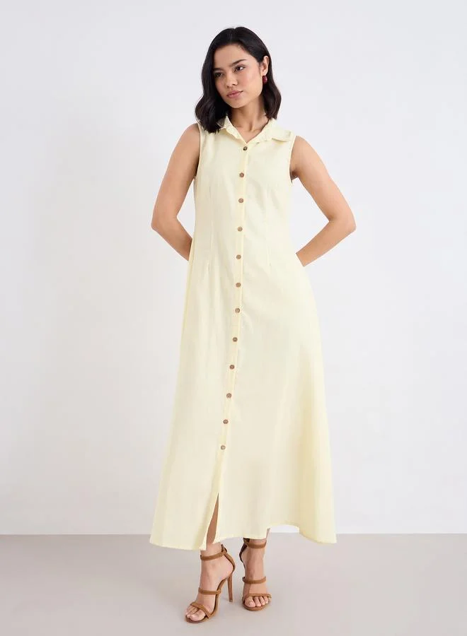 ستايلي فستان طويل بدون أكمام