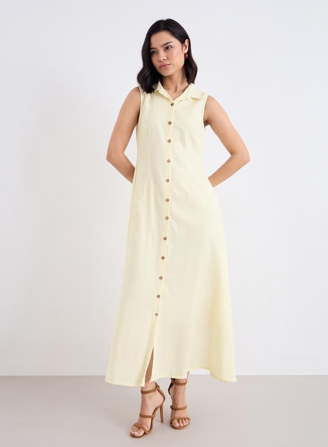 ستايلي فستان طويل بدون أكمام - Image 2