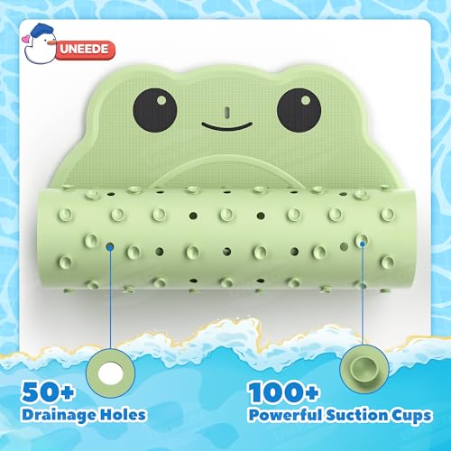 UNEEDE Kids Bathtub Mat Non Slip Shower Mat for Toddlers, Washable Anti Slip Tub Surface, Soft Rubber Mat for Bathtub Shower, Waterproof Bathtub Essentials for Children（Not for Textured Surfaces） - Image 3