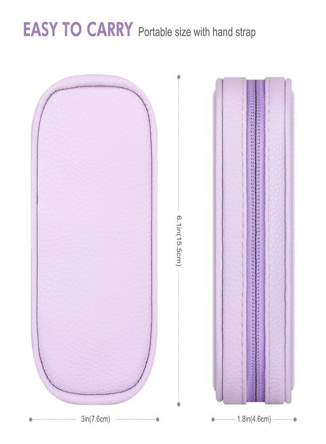 Teircno Tampon Holder for Purse, Portable Period Bag with Handle,Travel Pads Tampons Pouch, Pu Leather Small Tampon Organizer Case for Feminine Products, Waterproof Period Bags for Women - Image 2
