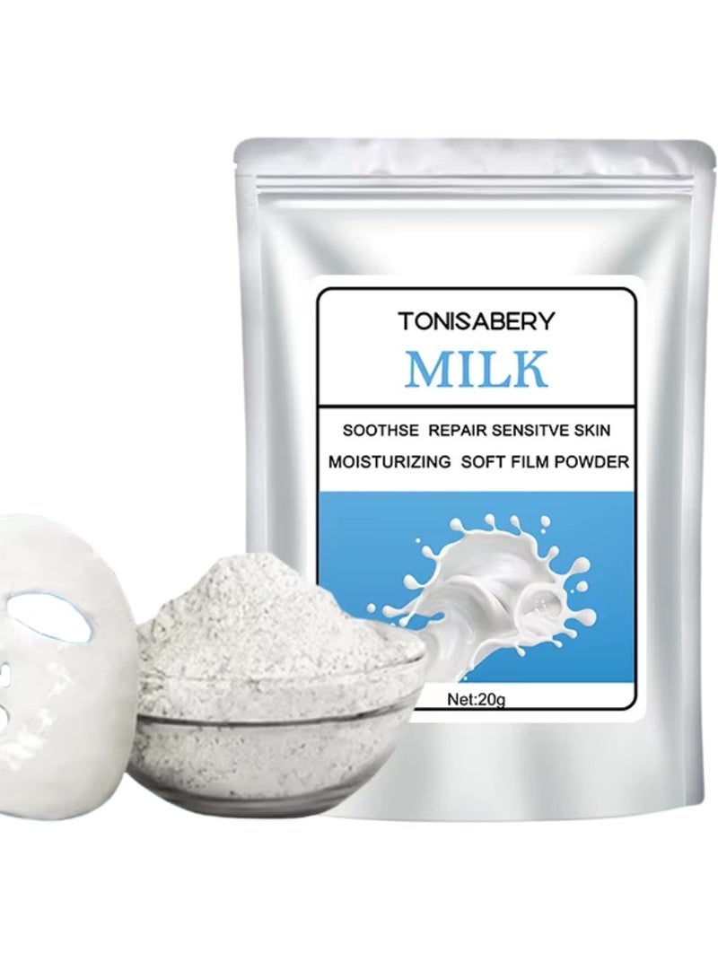 TONISABERY قناع الوجه القابل للتقشير مسحوق بنكهة الحليب 20 جرام - Image 1