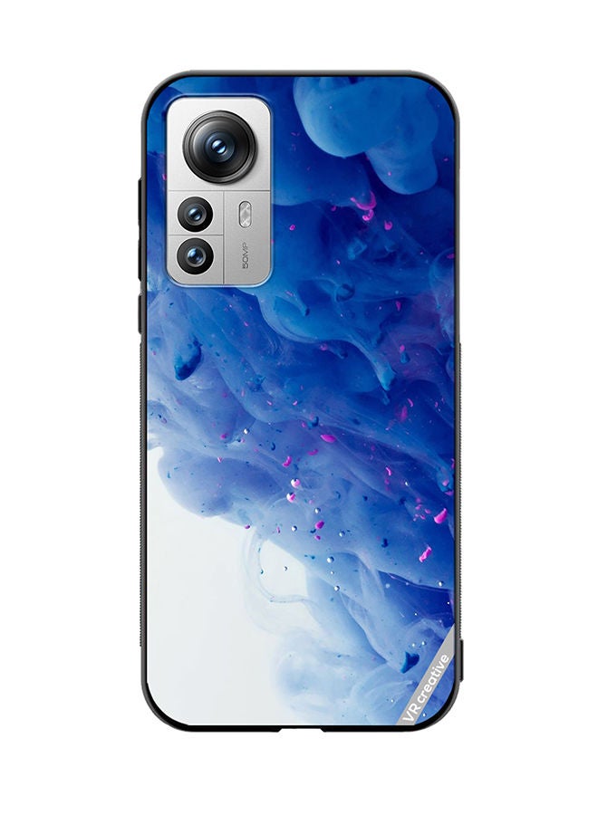 VR CREATIVE Protective Case Cover For Xiaomi 12 Pro Blue Abstract Design Multicolour - Image 1