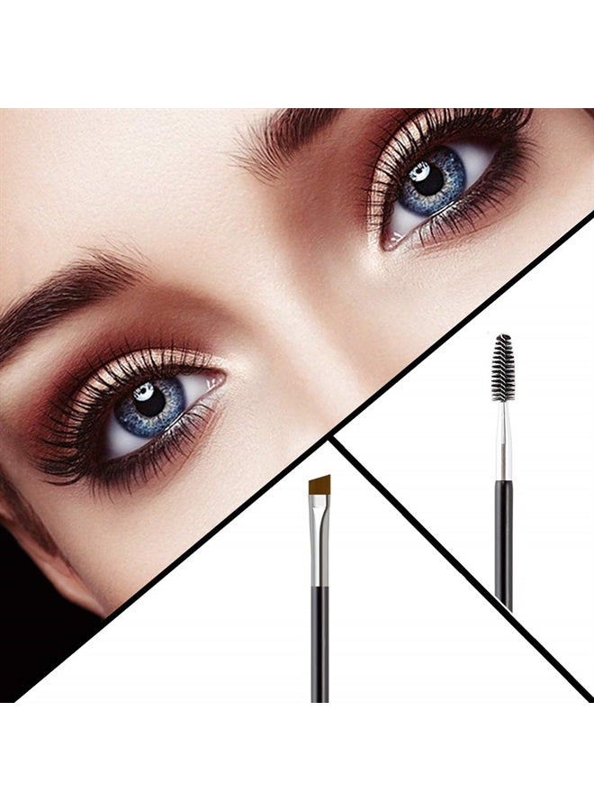KingMas Eyebrow Brush, KINGMAS Professional Double-Ended Angled Eye Brow Brush and Spoolie Brush (Black) - Image 3