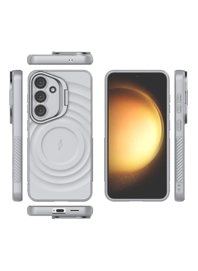 S-TOP Case For Samsung Galaxy S25 5G Lens Frame Bracket Corrugated MagSafe Phone Case - Image 4
