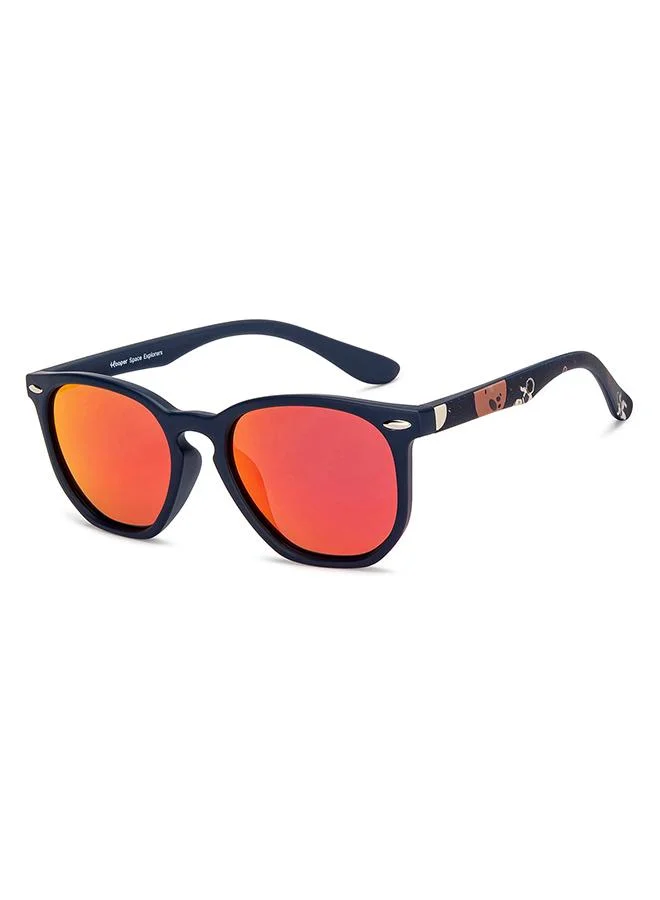 هوبر Hooper By Lenskart Space Explorers Collection Full Rim Hexagonal Latest And Stylish Kids Sunglasses Polarized And 100% UV Protected For Boys & Girls (Age 8-12 yrs) HP S16592L