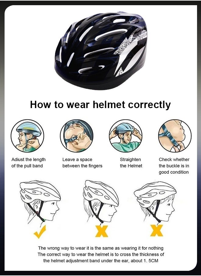 Toshonics Adult Mountain Road Bike Cycling Helmet Adjustable Multi Sports For Skating Scooter Unisex Safety Protection  - Image 2