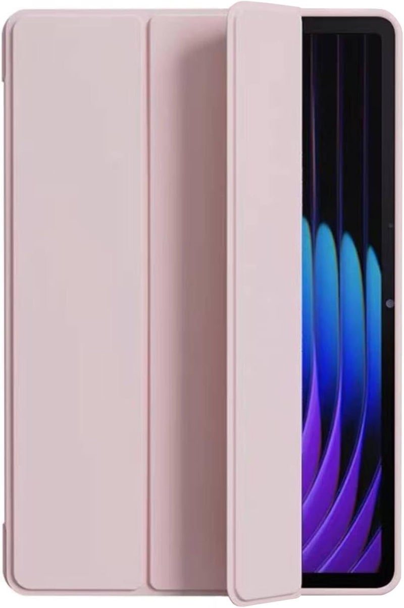 Vurtboly Cover Compatible with Xiaomi Mi Pad 7/7 Pro 11.2" 2025 Case, Tri-Fold Slim Case Shockproof Honeycomb TPU Case with Durable Stand Auto Wake/Sleep Cover for Xiaomi Mi Pad 7/7 Pro 2025 (Pink) - Image 1