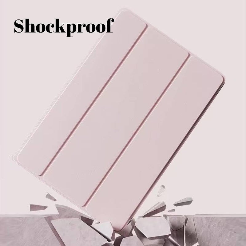 Vurtboly Cover Compatible with Xiaomi Mi Pad 7/7 Pro 11.2" 2025 Case, Tri-Fold Slim Case Shockproof Honeycomb TPU Case with Durable Stand Auto Wake/Sleep Cover for Xiaomi Mi Pad 7/7 Pro 2025 (Pink) - Image 5