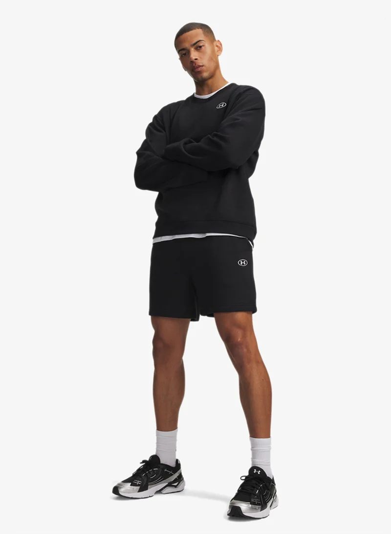 Under Armour Ultimate Black /  / White Rival Fleece Shorts for Men | Best Price UAE