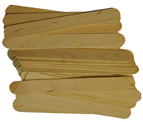 Spa Stix Large Jumbo Waxing Sticks 6 x 34 Pack of 100 Jumbo Sticks