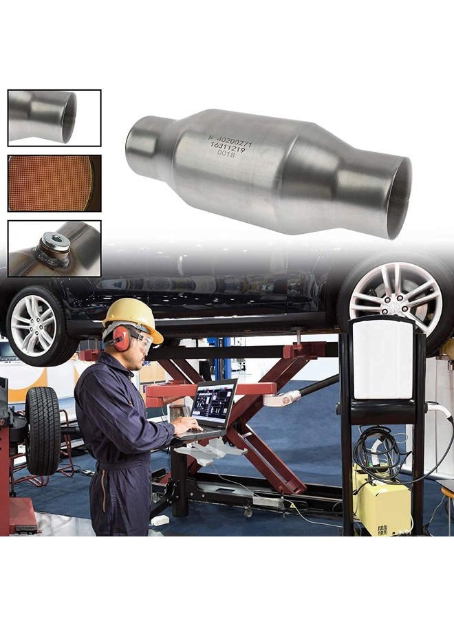 MAYASAF 2.5" Inlet/Outlet Universal Catalytic Converter, with O2 Port【EPA Compliant】 - Image 2