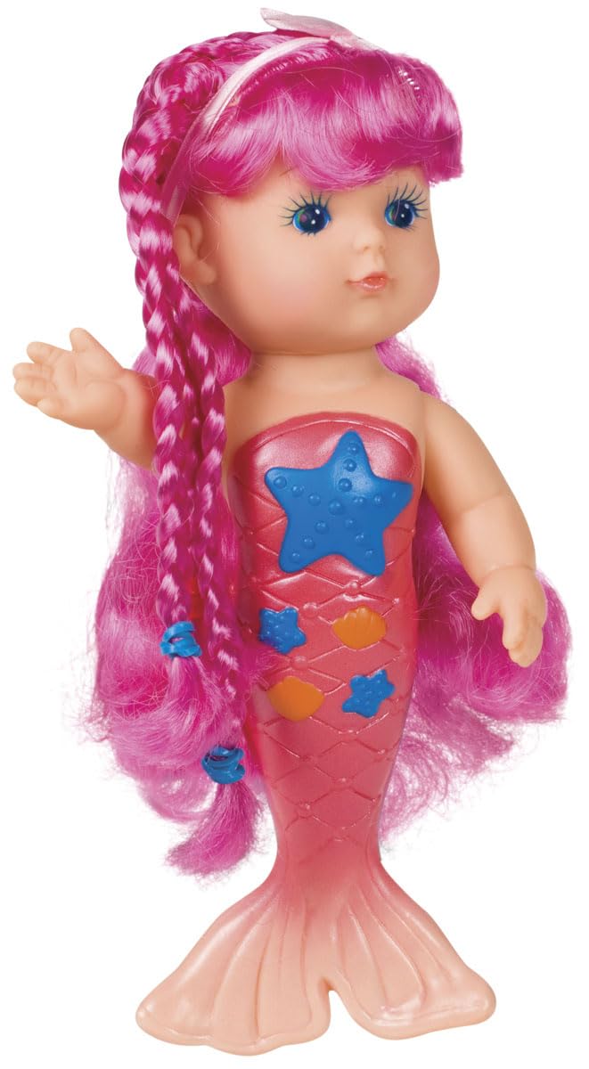 Toysmith Bathtime Mermaid Doll (Assorted Colors) 9 Inch - Image 3
