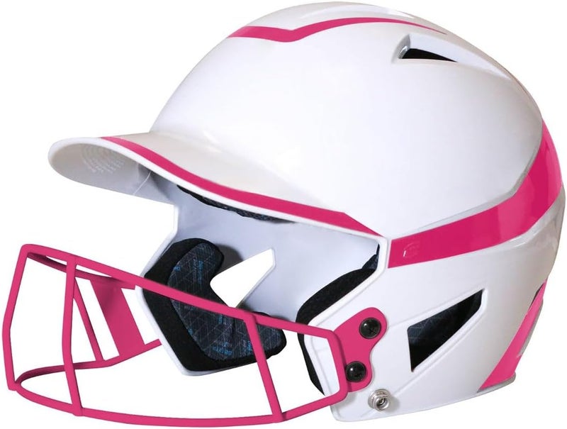 Rise Pro Girls Softball Batting Helmet with Face Guard - Youth and Adult Sizes in Several Colors - Girls Softball Helmets - Bio Fresh/DRI-Gear Pad Liner