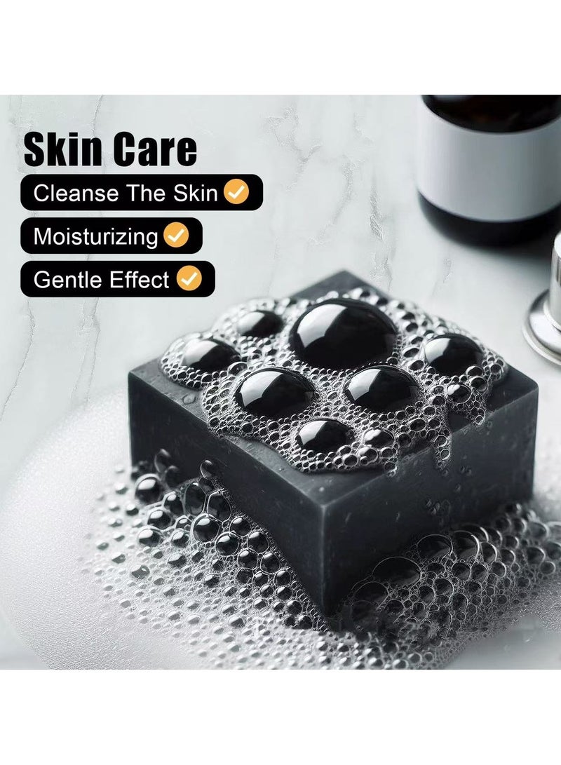 LANEMAY African Black Soap – Deep Cleansing Hydrating Moisturizing Unisex Face and Body Bar, Natural Exfoliating - Image 2