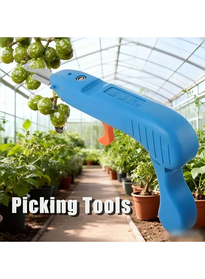 Blue Heavy Duty Gardening Scissors Long Sharp Blade Non Slip Handle Multifunctional Tool - Image 2