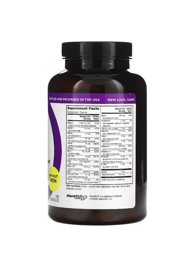 Twinlab Twinlab, Daily One Caps, Without Iron, 180 Capsules  - Image 2
