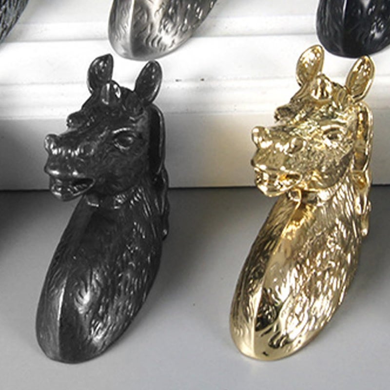 Black Animal Design Zinc Alloy Cabinet Knobs And Drawer Handles Single Hole Door Pulls - Image 5