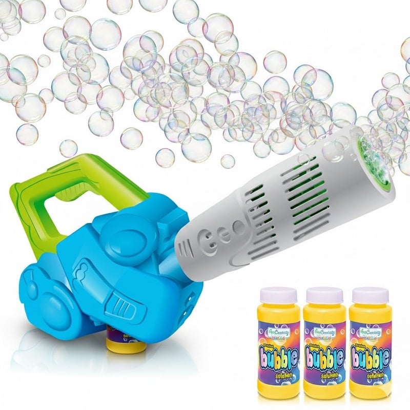 ArtCreativity Bubble Leaf Blower with 3 Refill Solutions, Outdoor Bubble Toys for Toddlers 1-3, 2 Year Old Boy Birthday Gift, Christmas Toddler Toys for Boys, Bubble Machine for Kids - Image 1