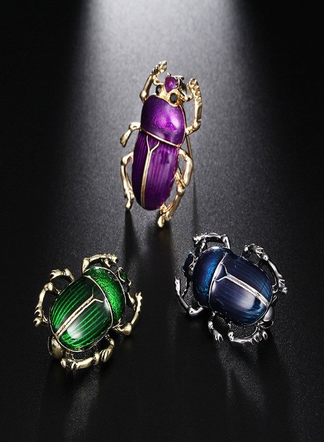 MINGHUA Retro Beetle Collar Brooches Insect Lapel Pin for Men Women Clothing Decorations - Image 5
