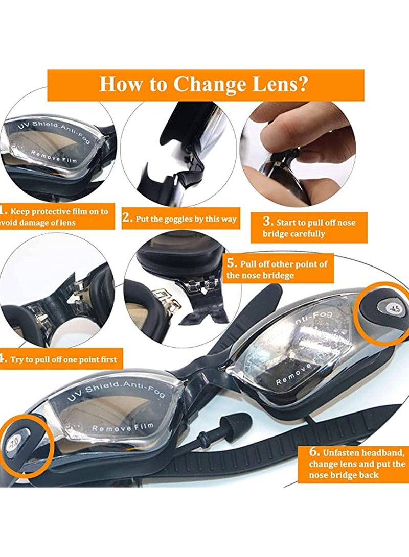 SYOSI Cozy Swimming Goggles, Anti Fog Wide Clear Vision Swimming Goggles for Adults Men Women - Image 4