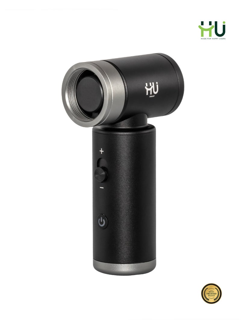 H U Wireless High-Speed Jet Fan – Portable Air Duster with Dual Nozzles & Mini Vacuum, Powerful Cordless Dust Blower for Car, Keyboard & Outdoor Use - Image 2