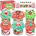 TITRITH Christmas Slime 6 Pack Set Stocking Stuffers for Kids Classroom Party Favors Xmas Gifts for Girls Boys 412 Sensory Stress Relief Toys Holiday Party Supplies Advent Calendar - Image 2