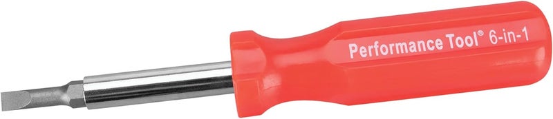 Performance Tool W975 6-in-1 Quick Change Screwdriver With Hex Torque Handle, Chrome Vanadium Steel - Image 4