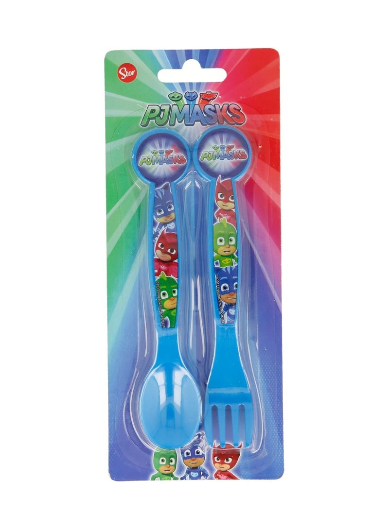 STOR 2 PCS  CUTLERY SET PJ MASKS
