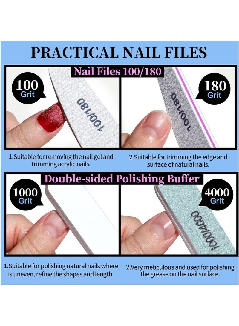 جلامكيت vvمجموعة العناية بالأظافر لليد والقدم، مبرد أظافر 100/180، كتلة عازلة للأظافر، قصافة للزوائد اللحمية، أداة دفع للزوائد اللحمية، أداة تشذيب للزوائد اللحمية، أدوات الأظافر - Image 2