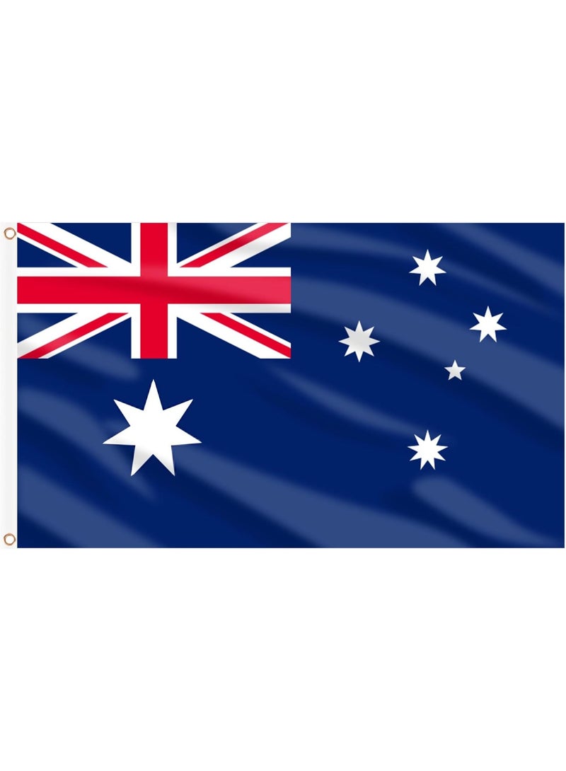 Australia Flag 3×5 Ft – Polyester Banner with Grommets for Outdoor & FIFA World Cup 2026 Decor ⚽🇦🇺 - Image 1