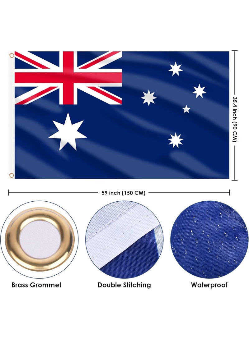 Australia Flag 3×5 Ft – Polyester Banner with Grommets for Outdoor & FIFA World Cup 2026 Decor ⚽🇦🇺 - Image 5