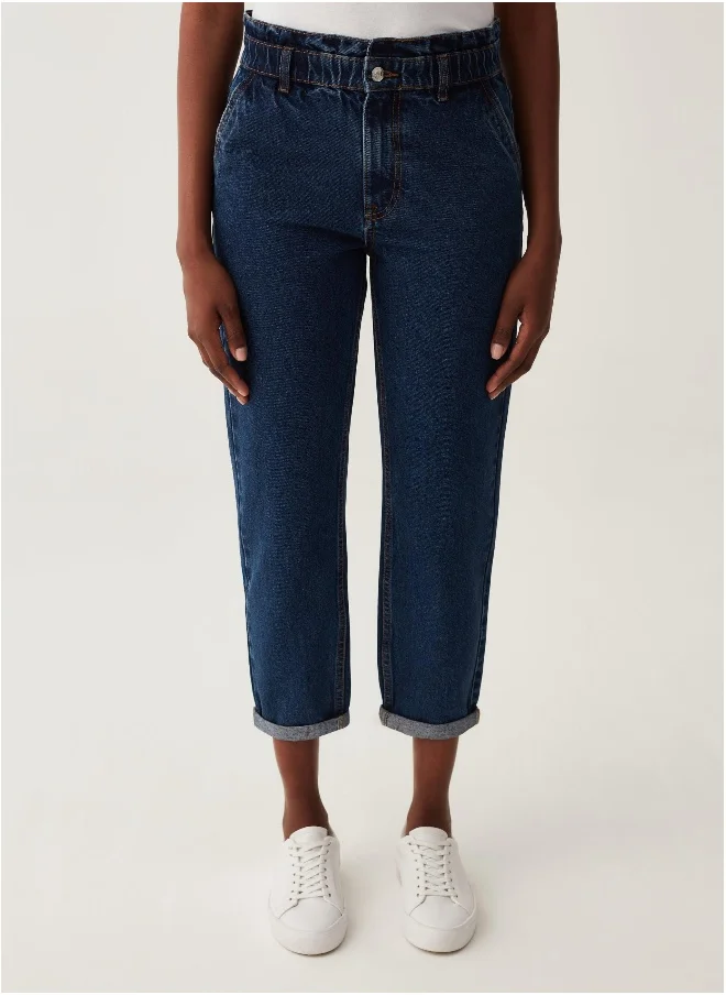 او في اس Cropped slouchy jeans