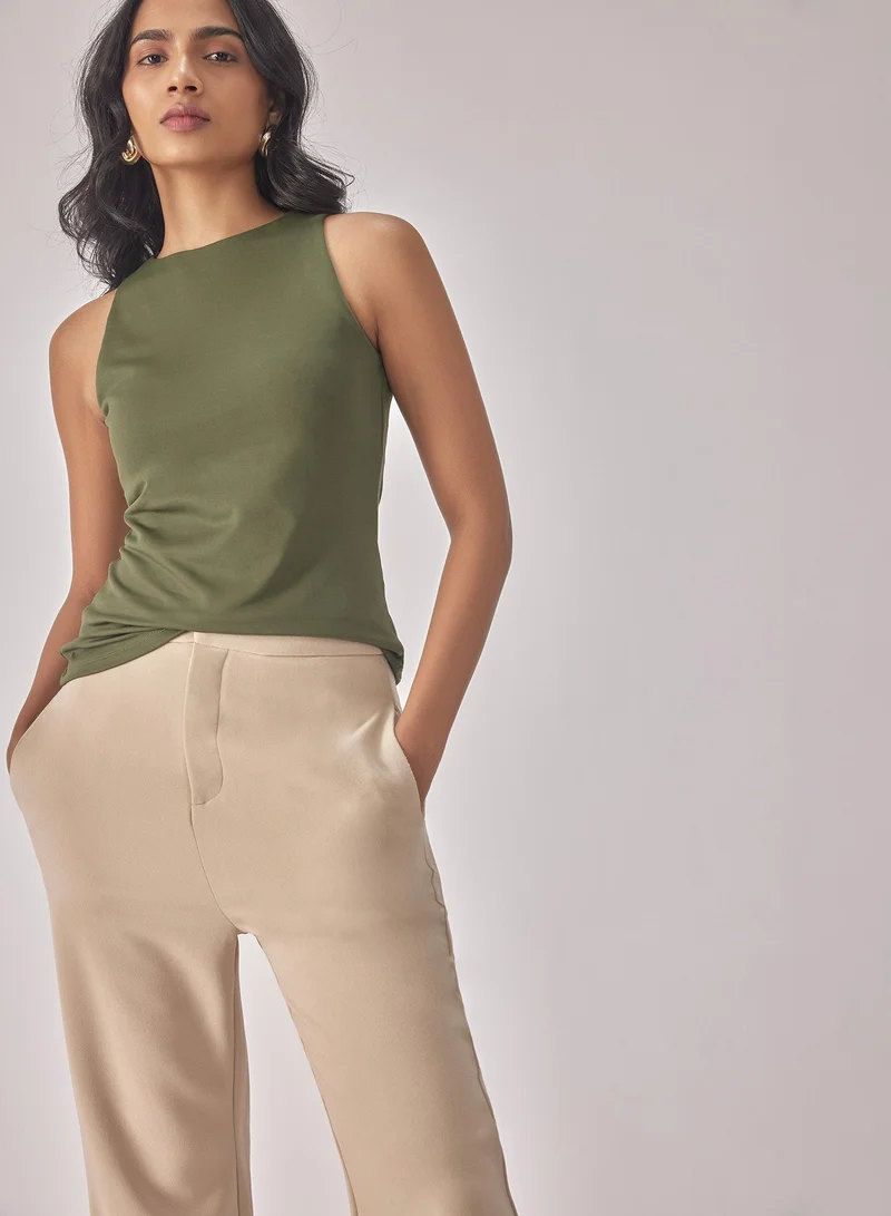 The Label Life Knit In Cut Top