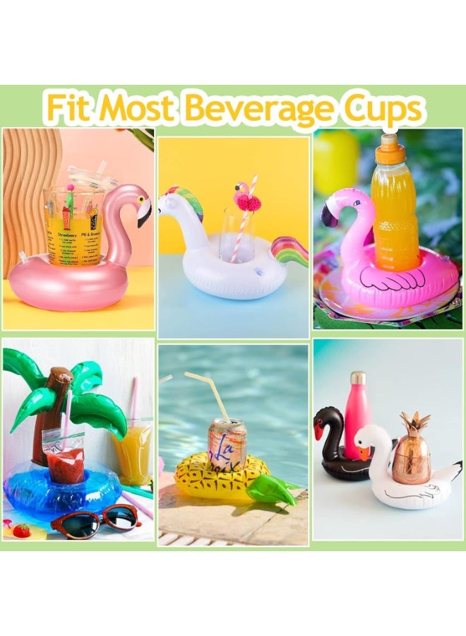 Inflatable Swimming Float Cup Holder Set, Small Floating Water Cup Holders for Summer Pool for Kids and Swimming Lovers - Image 4