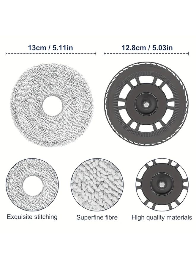10 Mop Cloths with Replacement Holder for Dreame X30 Ultra Robot Vacuum - Image 2