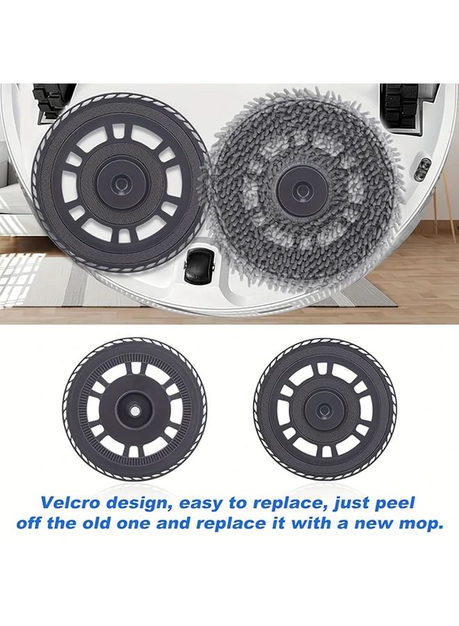 10 Mop Cloths with Replacement Holder for Dreame X30 Ultra Robot Vacuum - Image 4