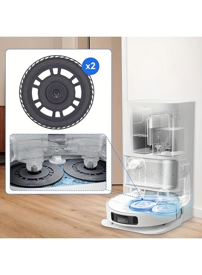 10 Mop Cloths with Replacement Holder for Dreame X30 Ultra Robot Vacuum - Image 5