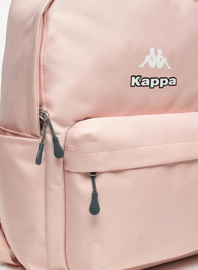 Kappa Logo Detail Backpack with Adjustable Shoulder Straps