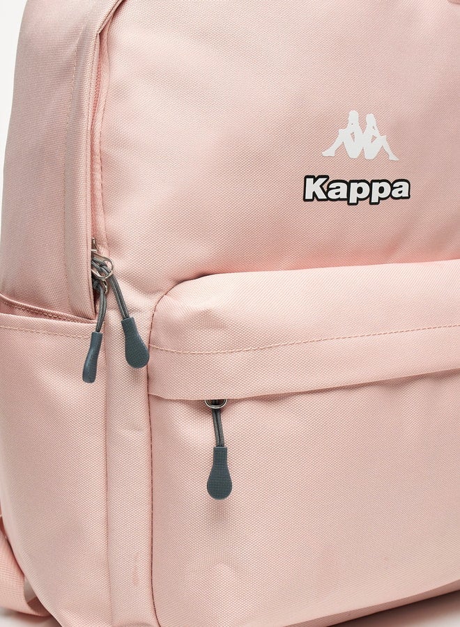 Kappa Logo Detail Backpack with Adjustable Shoulder Straps - Image 2
