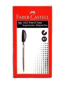 FABER-CASTELL 50-Piece Ballpoint Pen Black Ink  - Image 1