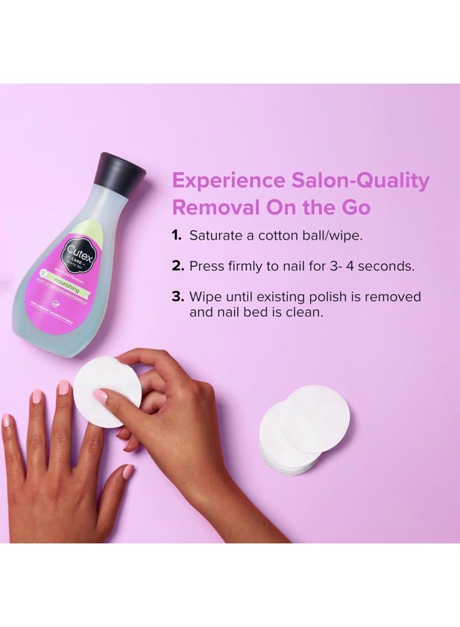 Cutex Nourishing Nail Polish Remover, Leaves Fingernails & Toenails Looking Healthy, Contains Vitamins E, 10.1 fl oz - Image 4