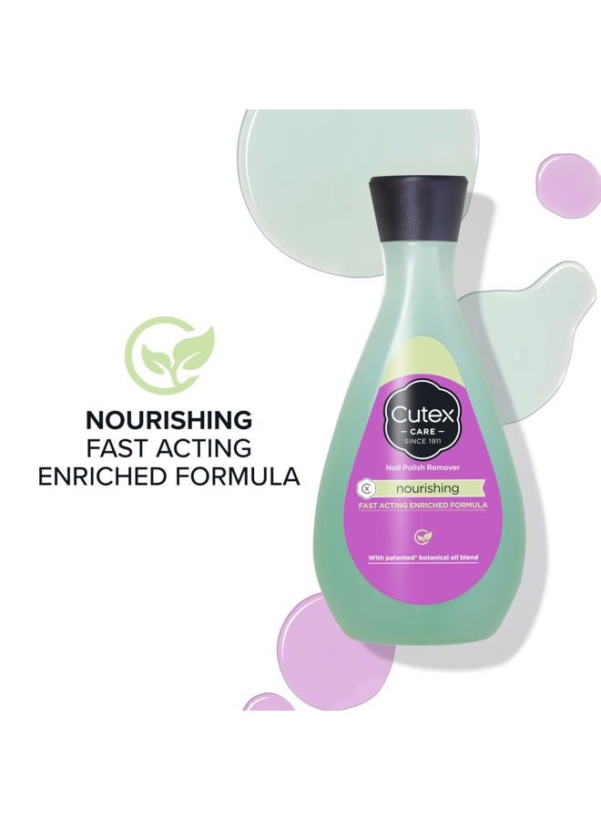 Cutex Nourishing Nail Polish Remover, Leaves Fingernails & Toenails Looking Healthy, Contains Vitamins E, 10.1 fl oz - Image 3