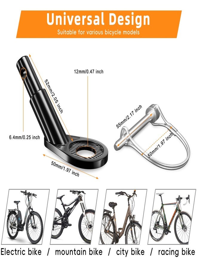 NICEDACK Universal Bicycle Trailer Coupling, Bike Trailer Adapter, Compatible with Most Bicycles, Children's Vehicles, Dog Trailers (Black) - Image 2