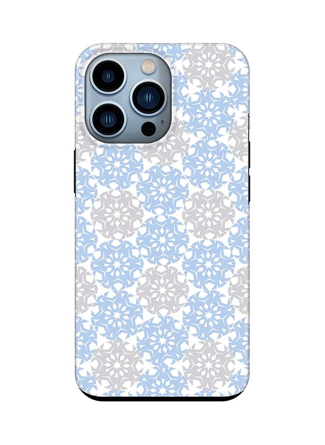 Stylizedd - Tough Pro Series Case for Apple iPhone 14 Pro Dual Layer hybrid PC & TPU Customized Mobile Cover Shield with inner TPU protection Matte Finish - Frozen Snowflakes - Image 1