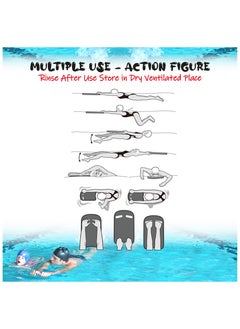 The BZ Company Bz Company Swimming Board Float Board Foam Board - Swim Kickboard Tool For Kids & Adults - Pool Beach Swimming Accessories Eva Foam Kick Board With Waterproof , Reusable, Silicone Ear Plugs  - Image 3